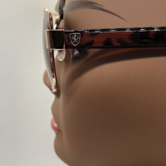 Lion Fashion Eyewear Women's Brown and Orange Sunglasses UV400 Item D-1 - Picture 5 of 11